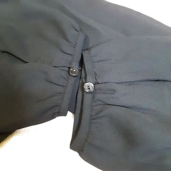 Maggie Barnes Women's Black Button Down size 22W - Picture 7 of 11